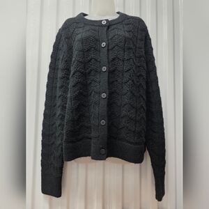 GAP Black Textured Women's Cardigan